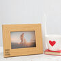 Best Dad Ever Engraved Wooden Photo Frame, thumbnail 3 of 6