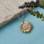 Sunflower Gold Vermeil Necklace, thumbnail 5 of 5