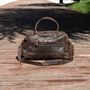 Genuine Leather Weekend Overnight Bag, thumbnail 12 of 12