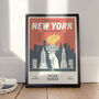 Personalised New York City Marathon Print, Unframed, thumbnail 1 of 4