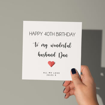 Personalised Birthday Card For Husband, 2 of 3