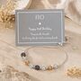 80th Birthday Drawstring Eight Disc Bracelet, thumbnail 1 of 7