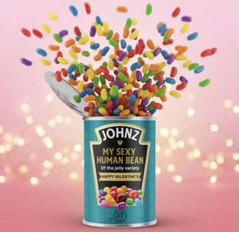 Personalised Jelly Beans Sweets Tin Valentine's Gift, 2 of 4