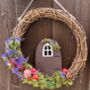 Fairy Door Dried Flower Wreath, thumbnail 1 of 6