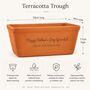 Personalised Father's Day Terracotta Plant Trough / Window Box, thumbnail 4 of 4