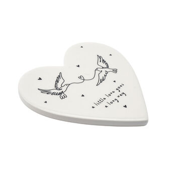 Doves 'A Little Love Goes A Long Way' Ceramic Coaster, 3 of 3