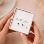 Sterling Silver Deep Blue Freshwater Pearl Micro Stud Earrings, thumbnail 1 of 5