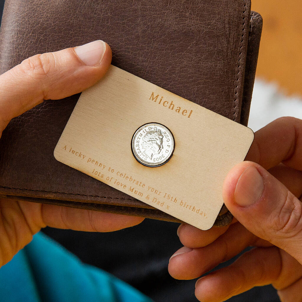 Image of 18th Birthday 2002 Five Pence Personalised Wallet Card