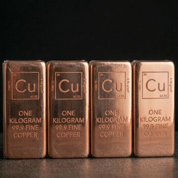 1kg Solid Copper Bullion Bar, 99% Pure Fine Copper, 2 of 4