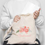 Bridal Party Personalised Tote Bags Peach And Sage, thumbnail 1 of 5