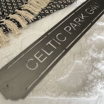 ‘Celtic Park G40’ Celtic Football Club Metal Sign, 3 of 10