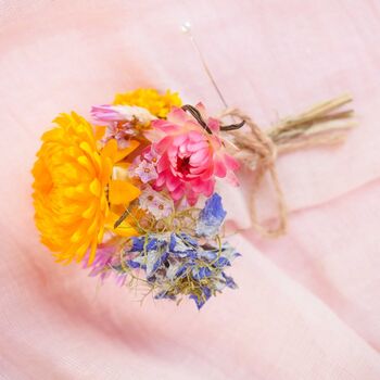 The Botanical Grove Dried Flower Baked Blossom Boutonnière, 3 of 3