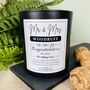 Personalised Couples Mr And Mrs Wedding Day Candle, thumbnail 3 of 11