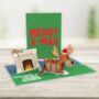 Rudeolph The Red Knobbed Reindeer 3D Pop Up Xmas Card, thumbnail 1 of 8