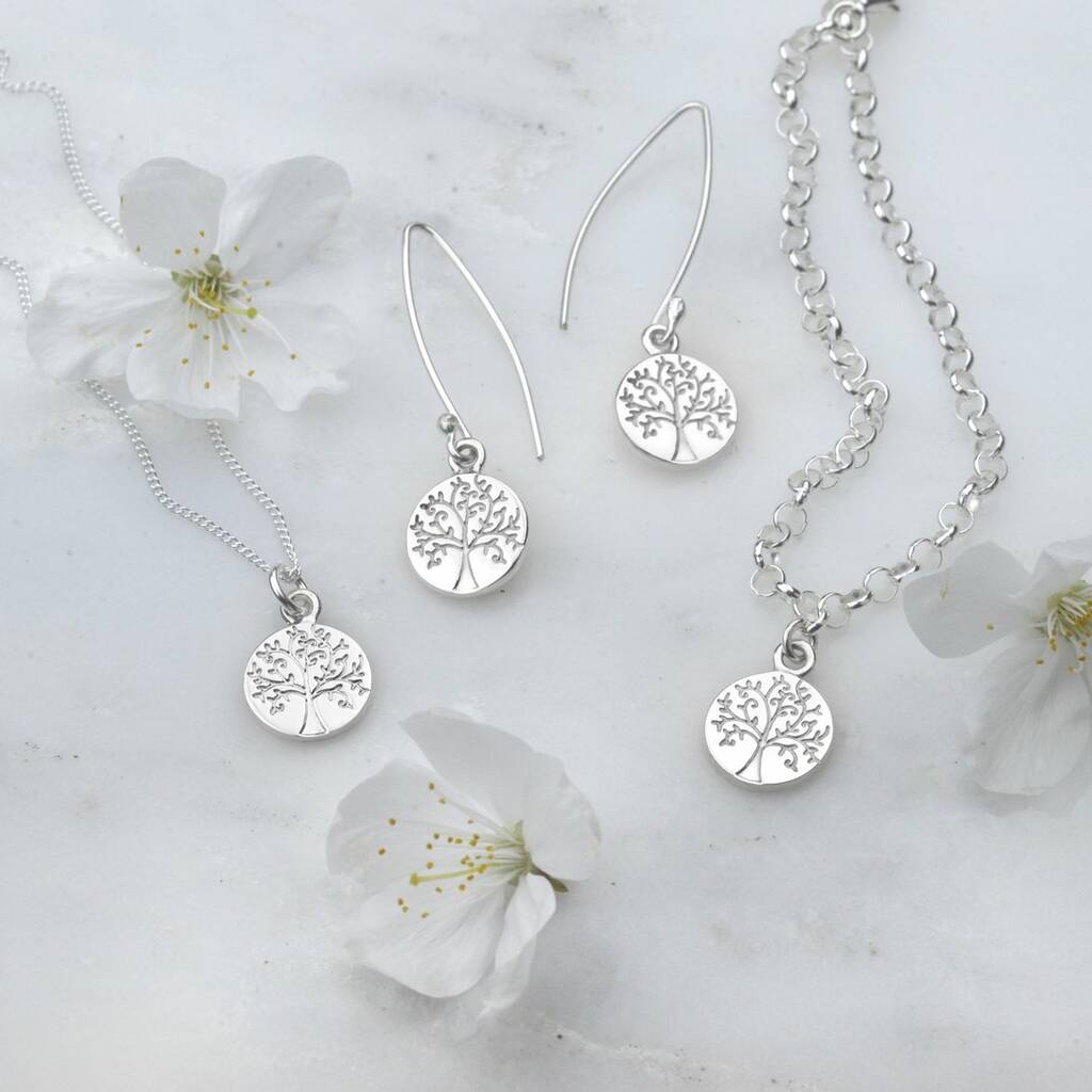 Tree Of Life Sterling Silver Jewellery Set, 1 of 7