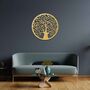 Wooden Mystery Tree Of Life Round Home Room Wall Art, thumbnail 6 of 10