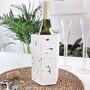 Recycled Mussel Shell And Eco Resin Hexagon Wine Cooler, thumbnail 4 of 4