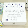 Luxury Wooden Baby Stars Memory Box, thumbnail 1 of 7