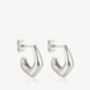 Gold Or Silver Sculptural Hoop Earrings, thumbnail 6 of 6