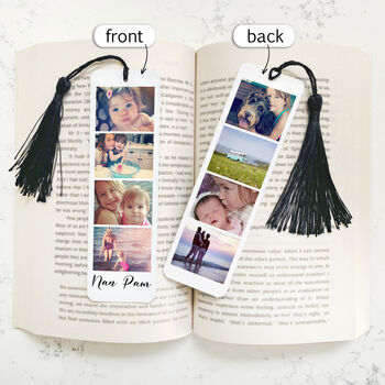 Personalised Double Sided Photo Booth Metal Bookmark By A Type Of Design