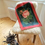 Rose Print Cotton Tea Towel, thumbnail 1 of 4