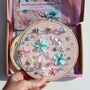 Beaded Embroidery Kit, Floral Design, thumbnail 1 of 10