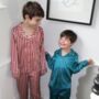 Ladybird Stripe Teddy Silk Children's Pyjama Set, thumbnail 9 of 11