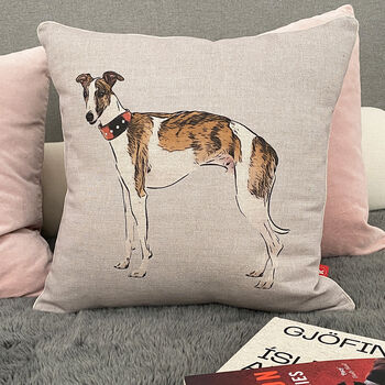 Whippet Feature Cushion, 4 of 7