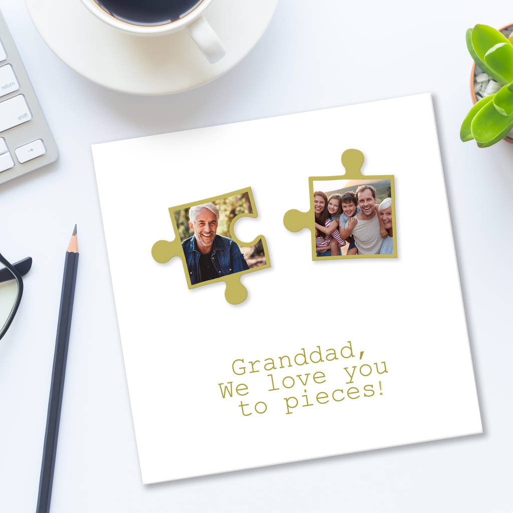 Personalised Photo Jigsaw Card By Munchkin Creative