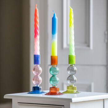 Two Tone Bubble Candle Stick, 2 of 7