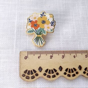 Get Well Soon Gift Enamel Pin Card – Everlasting Flower Bouquet Pin With Poem – Thinking Of You / Speedy Recovery Gift, 12 of 12