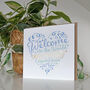 Heart And Soul Welcome Baby Boy Card, thumbnail 2 of 4