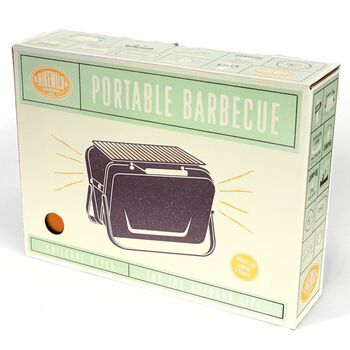 Burnt Orange Portable Suitcase Barbecue, 5 of 7