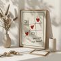 You Won My Heart Print | Romantic Wall Art, thumbnail 2 of 3