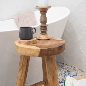 Small Wooden Stool, 4 of 5