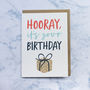 'Hooray, It's Your Birthday' Greetings Card, thumbnail 2 of 3