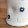 White Jug Vase With Dimples And Dots, thumbnail 4 of 6