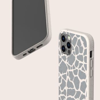 Blue Giraffe Biodegradable Phone Case, 4 of 8