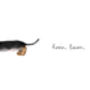 Personalised Cheeky Sausage Dog Butt Illustrated Print, thumbnail 2 of 3