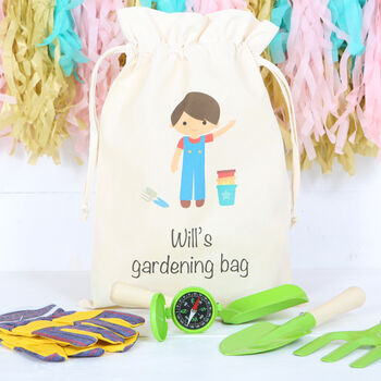 Kids Gardening Set In Personalised Bag, 5 of 7