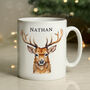 Personalised Watercolour Stag Mug – Christmas Gift, thumbnail 1 of 5