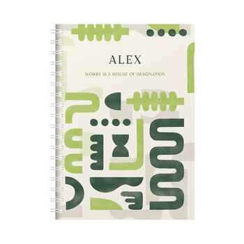 Mid Year Personalised Abstract Diary And Notebook, 6 of 12