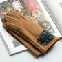 Leather Ruffle Detail Gloves, thumbnail 2 of 9