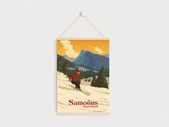 Samoens Ski Resort France Travel Poster Art Print, 6 of 8