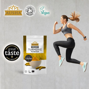 Ausha Great Taste Award Organic Turmeric Powder 200g Double Strength, 6 of 12