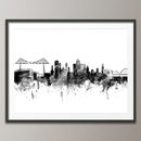 middlesbrough skyline cityscape black white by artpause ...