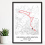 Personalised Leeds Marathon Print, Rob Burrows, thumbnail 1 of 3