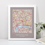 Favourite UK Place Print Custom Made Map, thumbnail 1 of 12