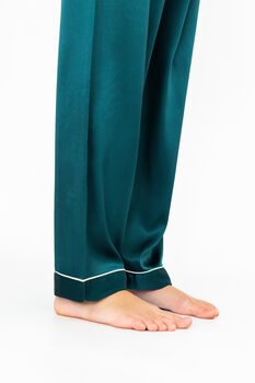 Personalised Girl's Green Satin Pyjama's, 11 of 12