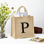 Letter Square Bag Natural Jute, thumbnail 2 of 4